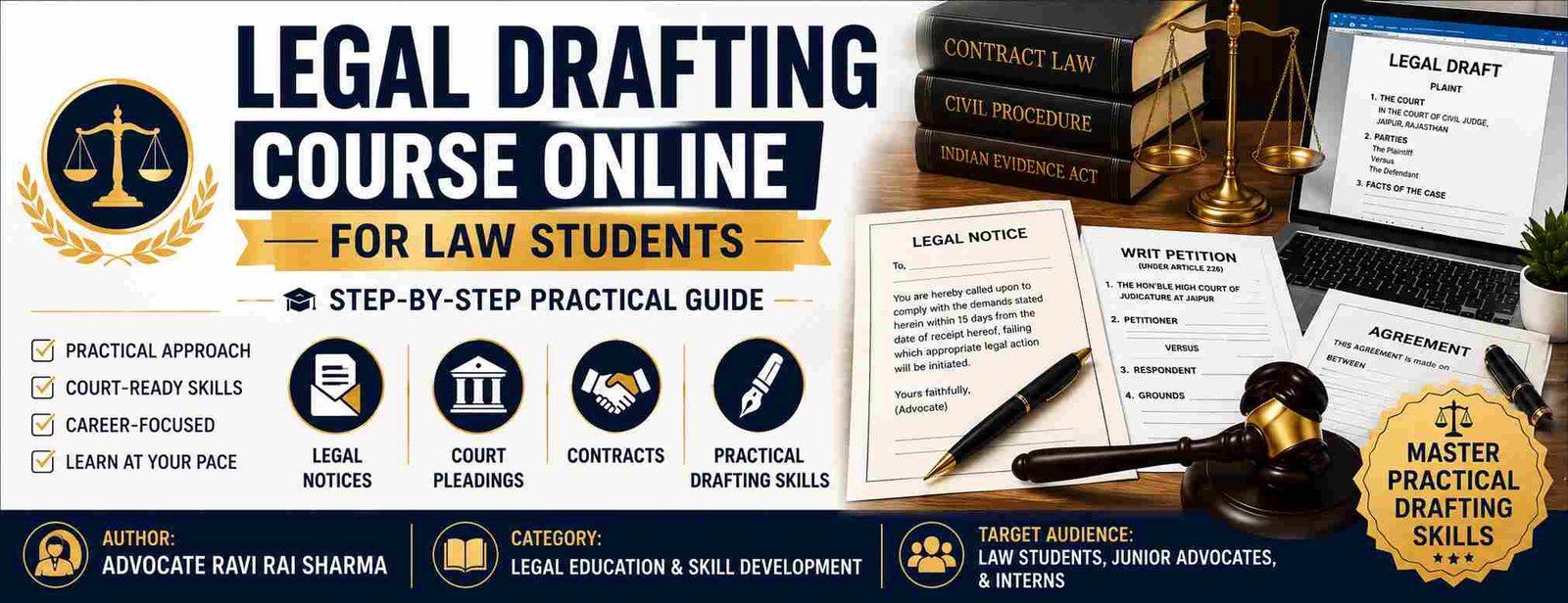 Legal Drafting Course Online for Law Students