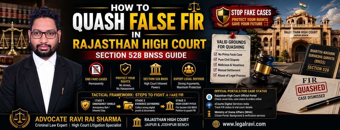 How to Quash False FIR in Rajasthan High Court | Section 528 BNSS Guide