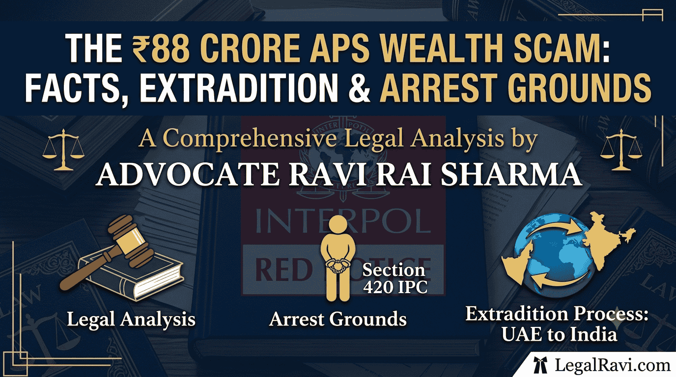 The ₹88 Crore APS Wealth Scam: Story, Statutory Violations, and Legal Grounds for Arrest