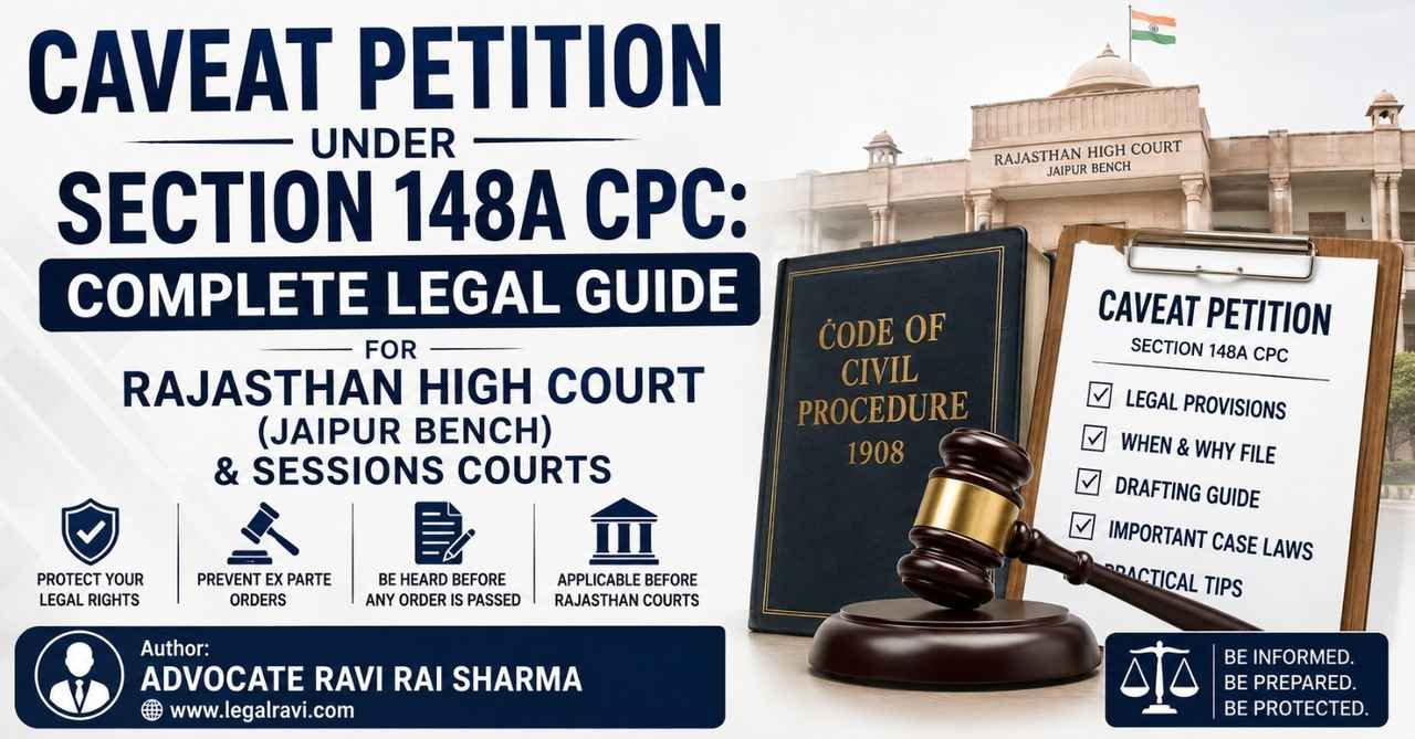 CAVEAT PETITION : COMPLETE LEGAL GUIDE FOR RAJASTHAN HIGH COURT & SESSIONS COURTS